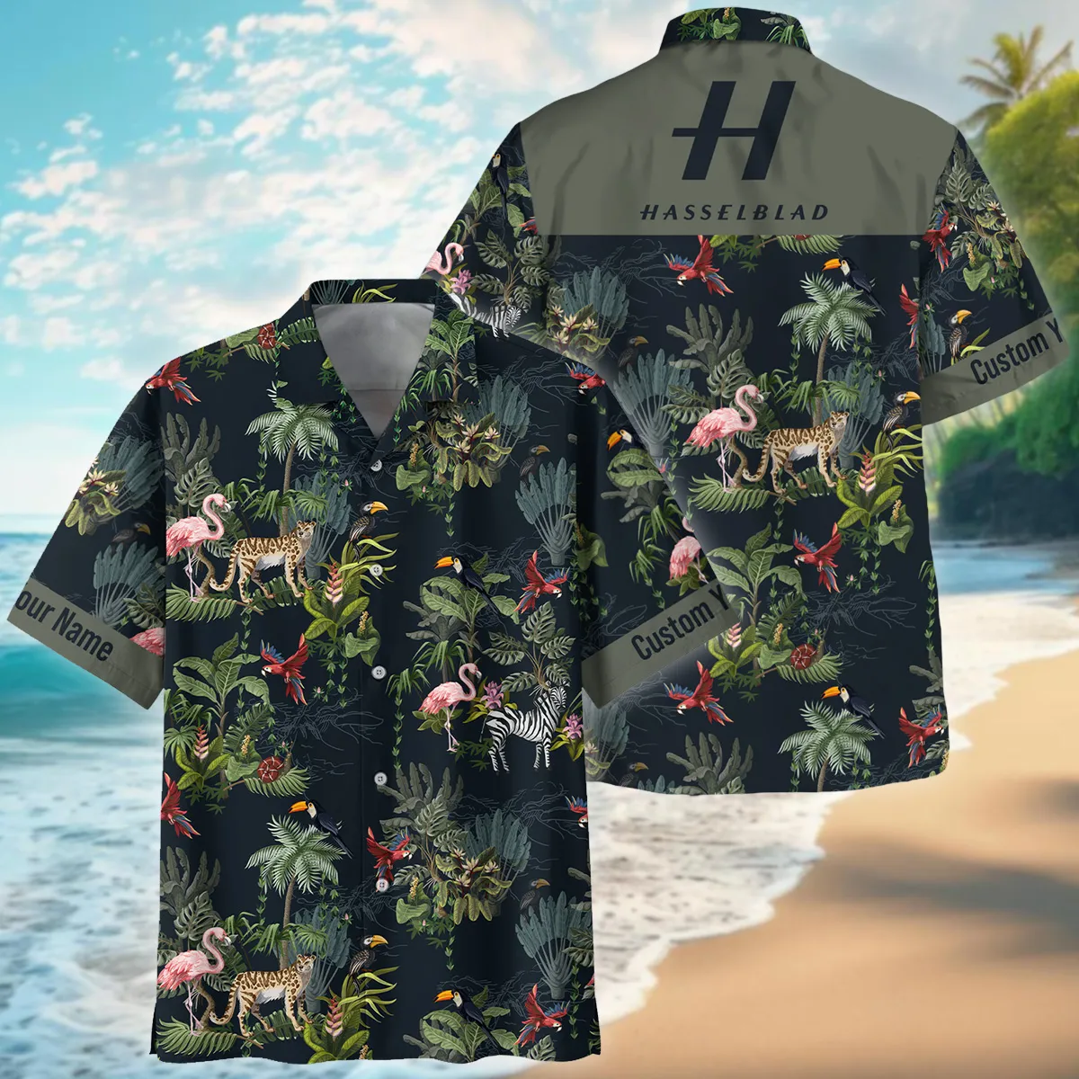 Hasselblad Jungle Animals Pattern Photography Summer Pattern Oversized Hawaiian Shirt All Over Prints Gift Loves BL1125A62HSBHW