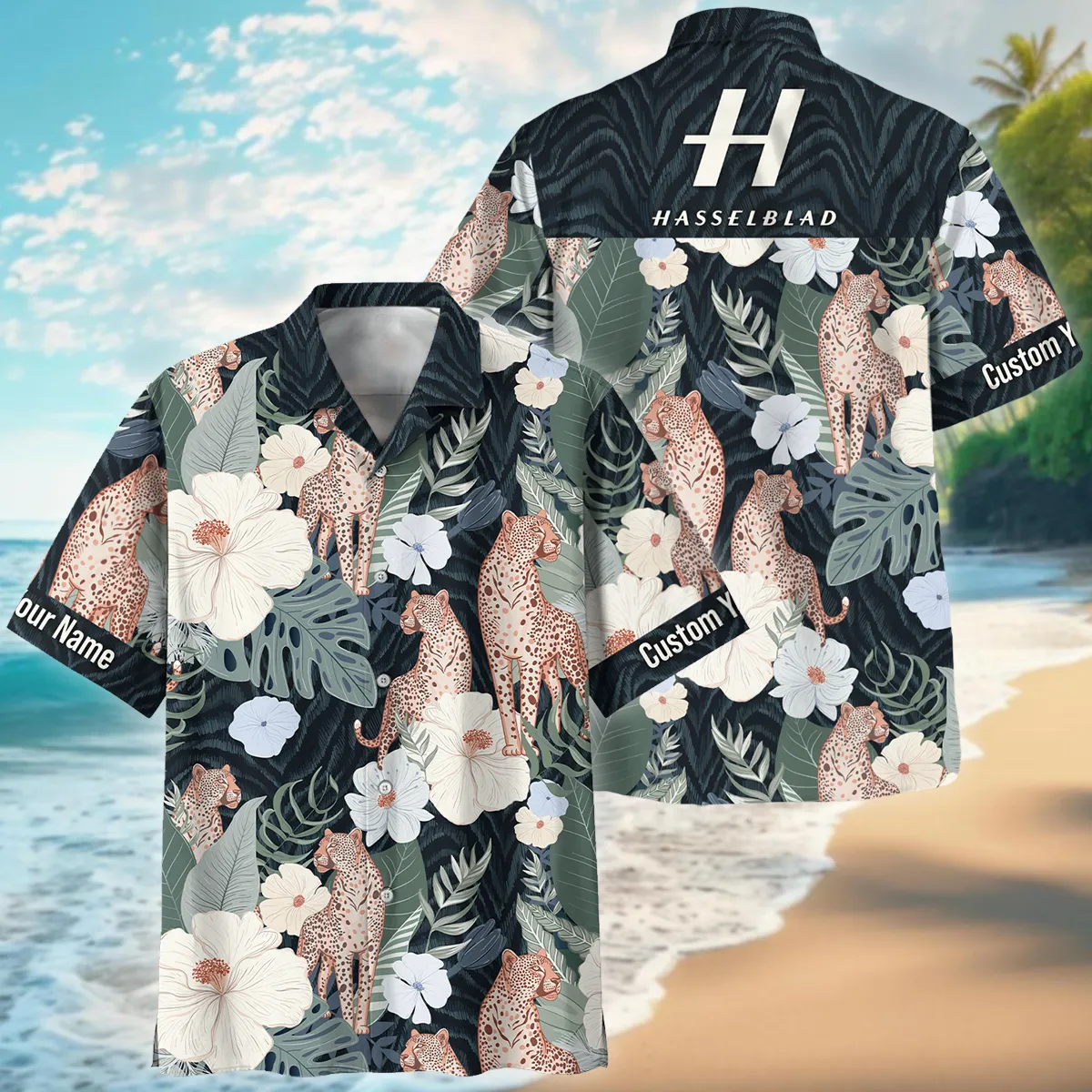 Hasselblad Leopards And Tropical Flowers Photography Summer Pattern Oversized Hawaiian Shirt All Over Prints Gift Loves BL1125A61HSBHW