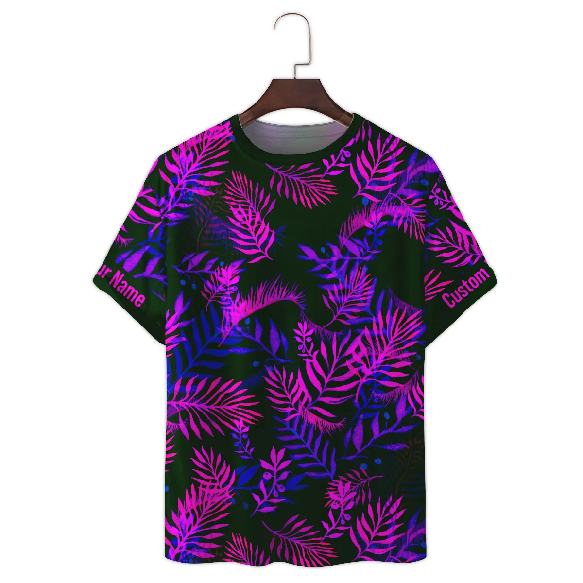 Hasselblad Neon Violet Palm Trees Photography Summer Pattern Premium T-Shirt All Over Prints Gift Loves BL1125A54HSBTS