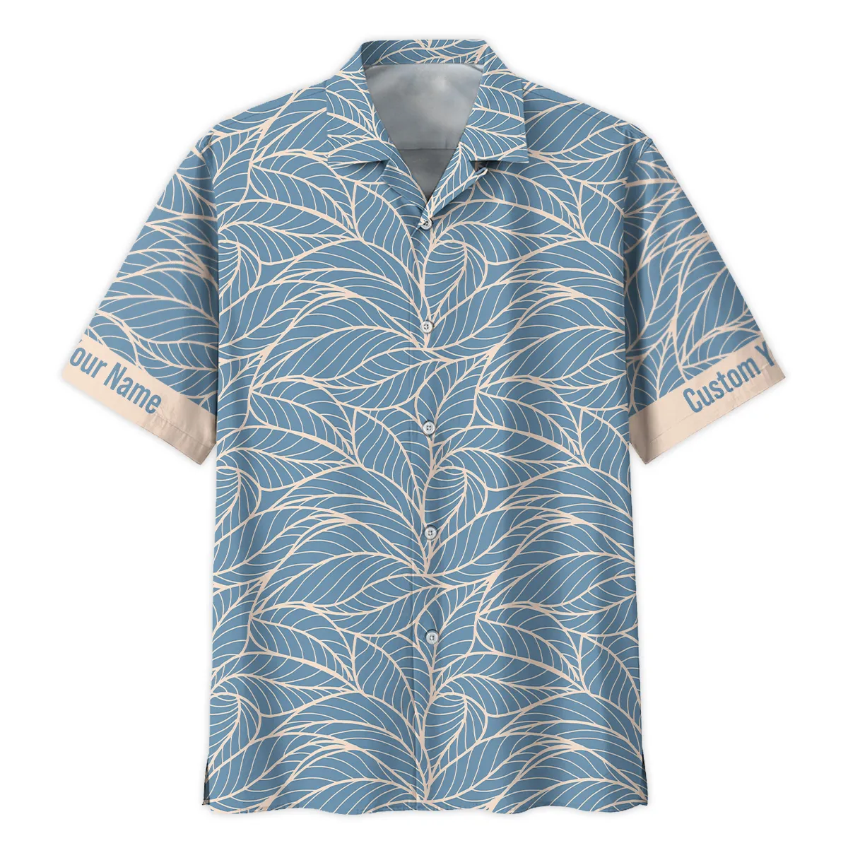 Hasselblad Outlined Leaves Minimal Style Photography Summer Pattern Oversized Hawaiian Shirt All Over Prints Gift Loves BL1125A38HSBHW