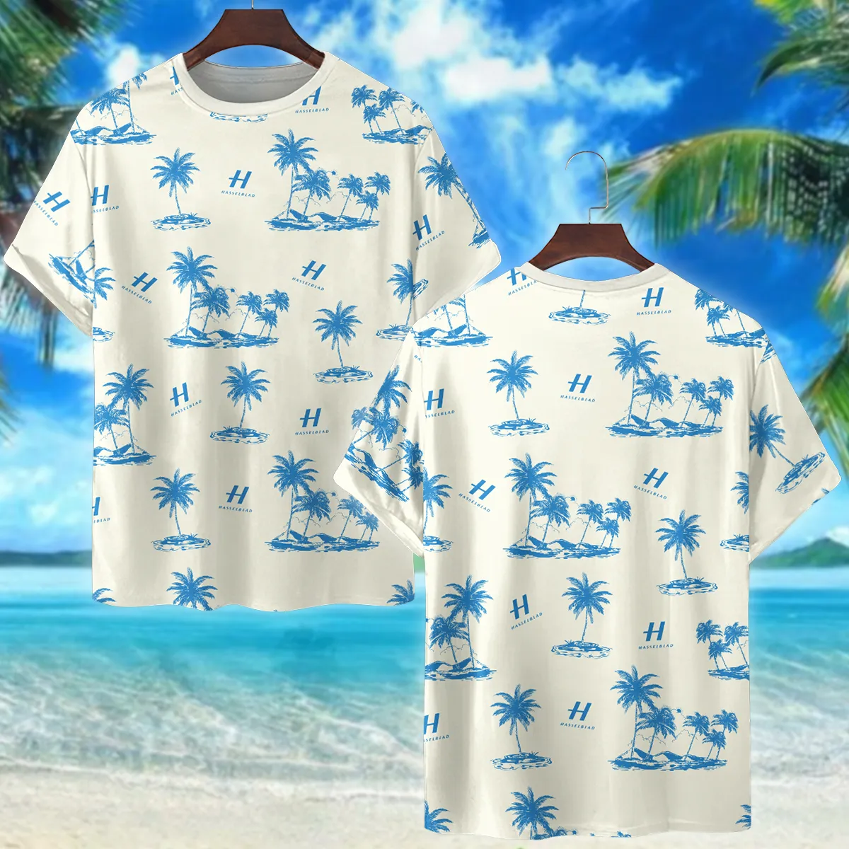 Hasselblad Palm Trees Exotic Landscapes Photography Summer Pattern Premium T-Shirt All Over Prints Gift Loves BL1125A13HSBTS