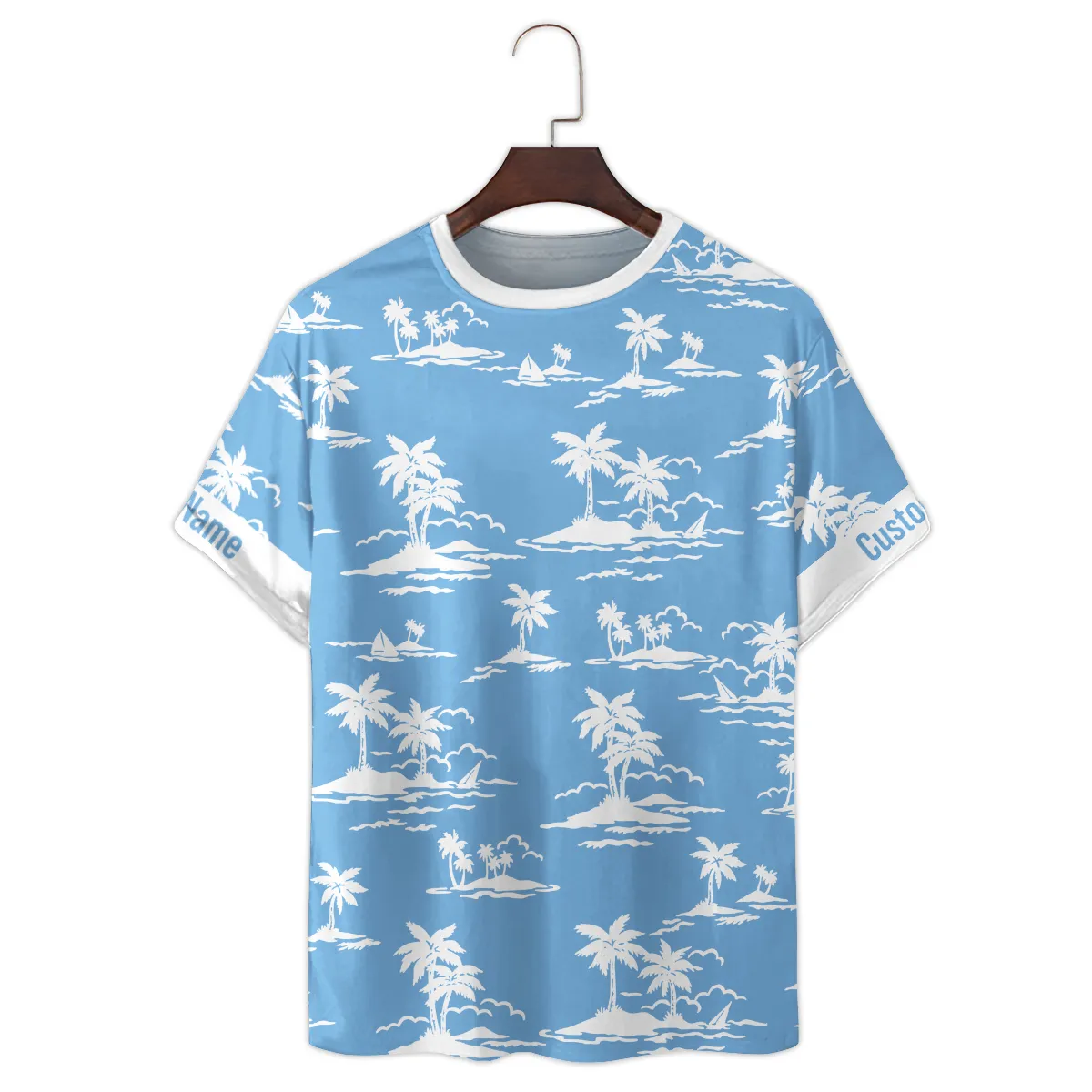 Hasselblad Palm Trees Island Photography Summer Pattern Premium T-Shirt All Over Prints Gift Loves BL1125A5HSBTS