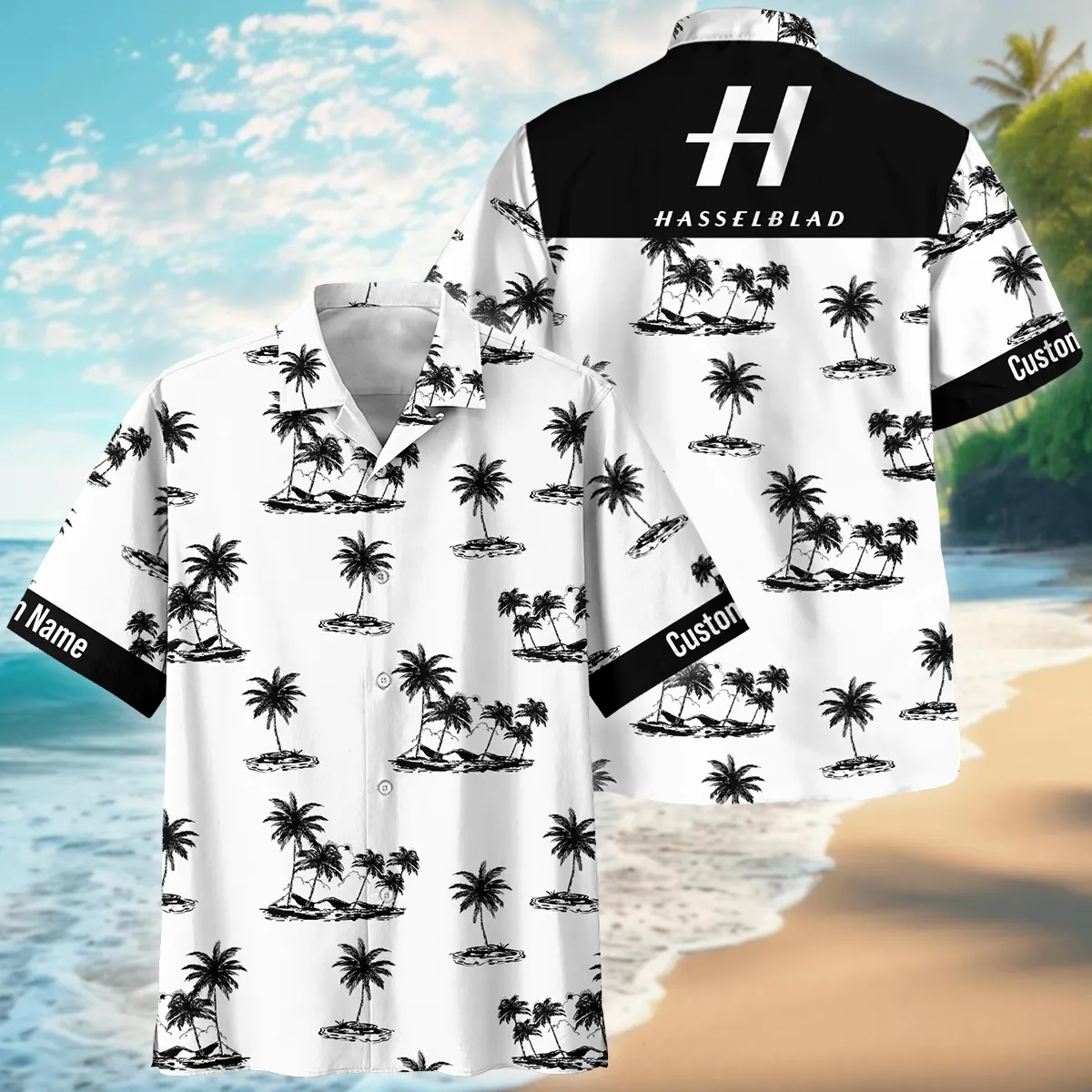 Hasselblad Palm Trees Mountain Sun Photography Summer Pattern Oversized Hawaiian Shirt All Over Prints Gift Loves BL1125A6HSBHW