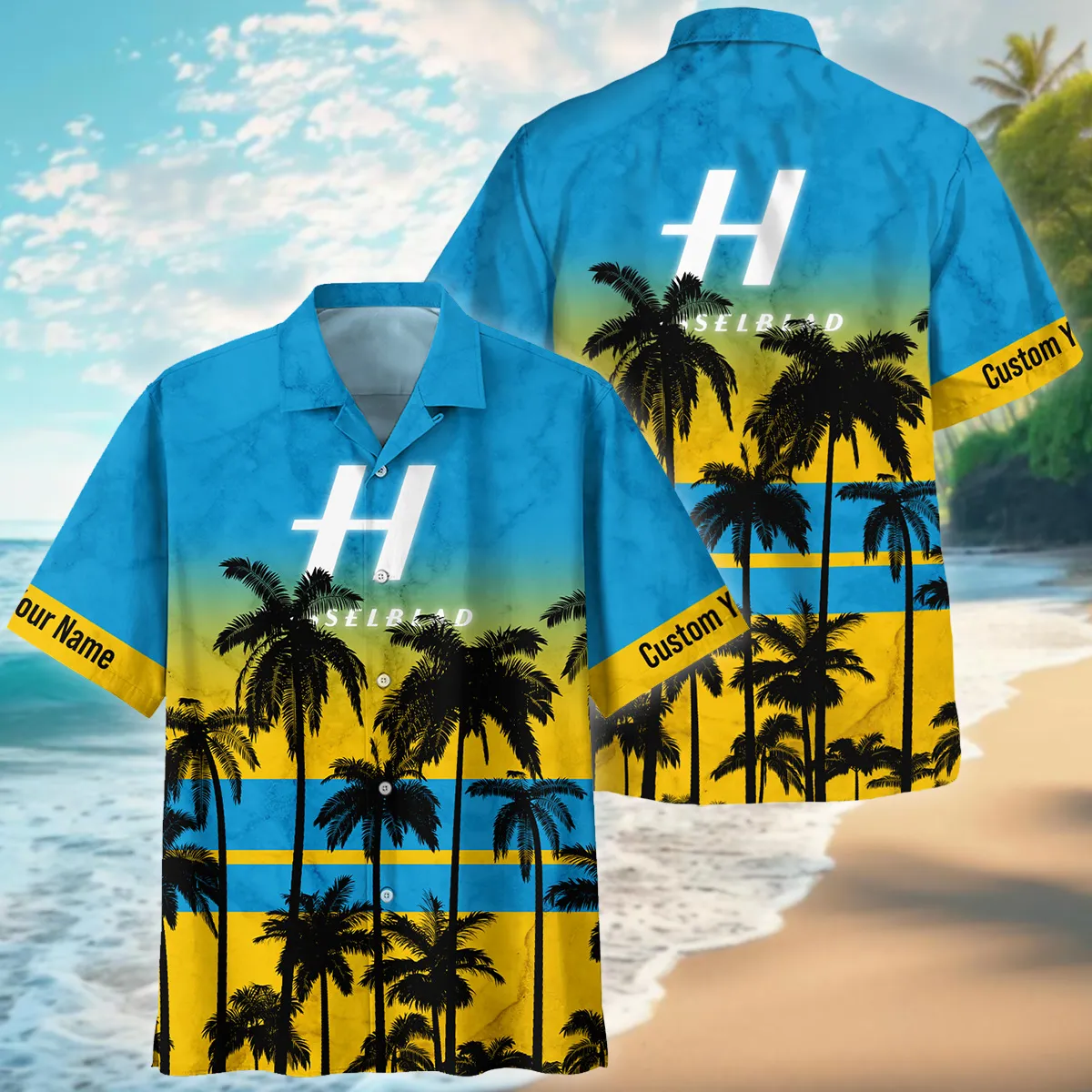 Hasselblad Palm Trees Pattern Hawaiian Photography Summer Pattern Oversized Hawaiian Shirt All Over Prints Gift Loves BL1125A33HSBHW