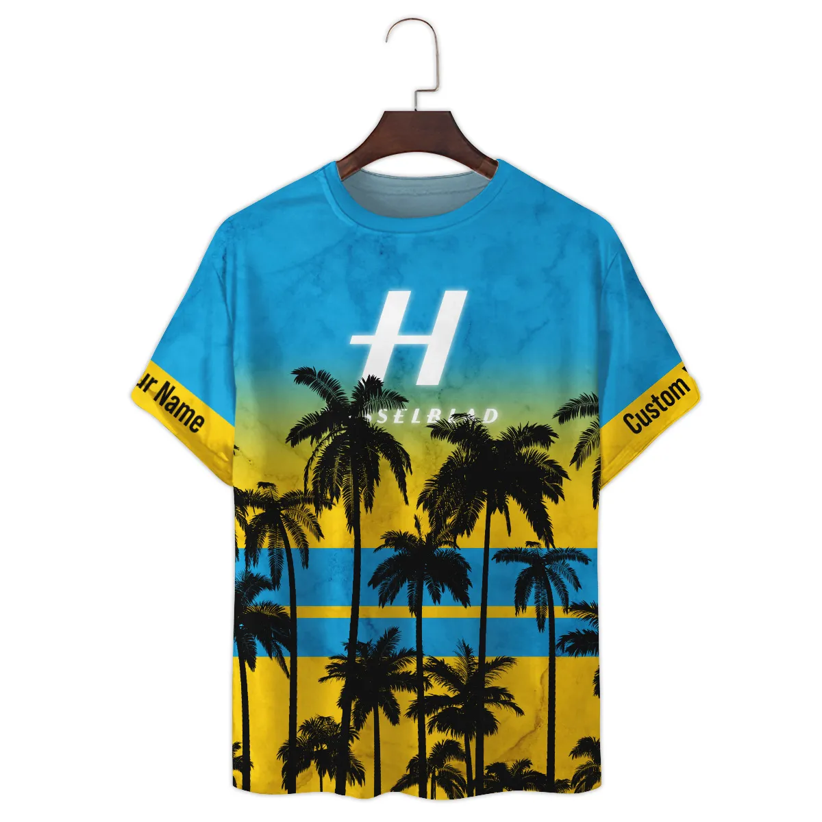 Hasselblad Palm Trees Pattern Hawaiian Photography Summer Pattern Premium T-Shirt All Over Prints Gift Loves BL1125A33HSBTS