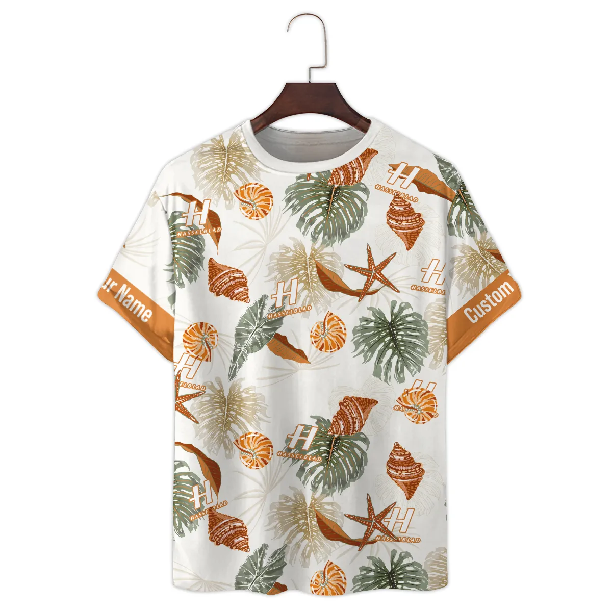 Hasselblad Sea Star And Seashell Photography Summer Pattern Premium T-Shirt All Over Prints Gift Loves BL1125A57HSBTS