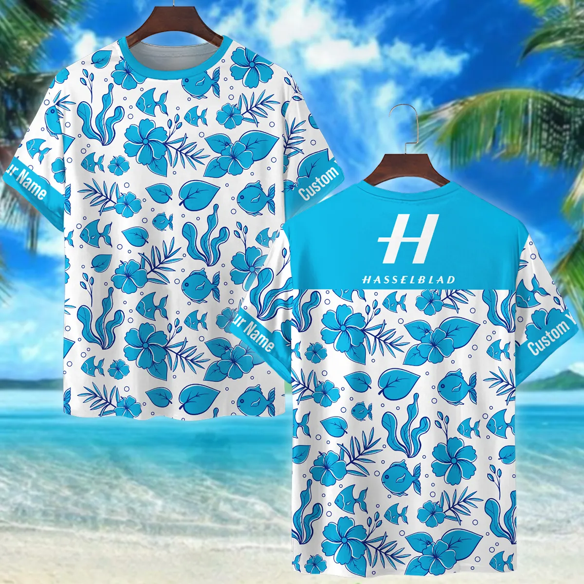 Hasselblad Summer Duotone Pattern Photography Summer Pattern Premium T-Shirt All Over Prints Gift Loves BL1125A45HSBTS