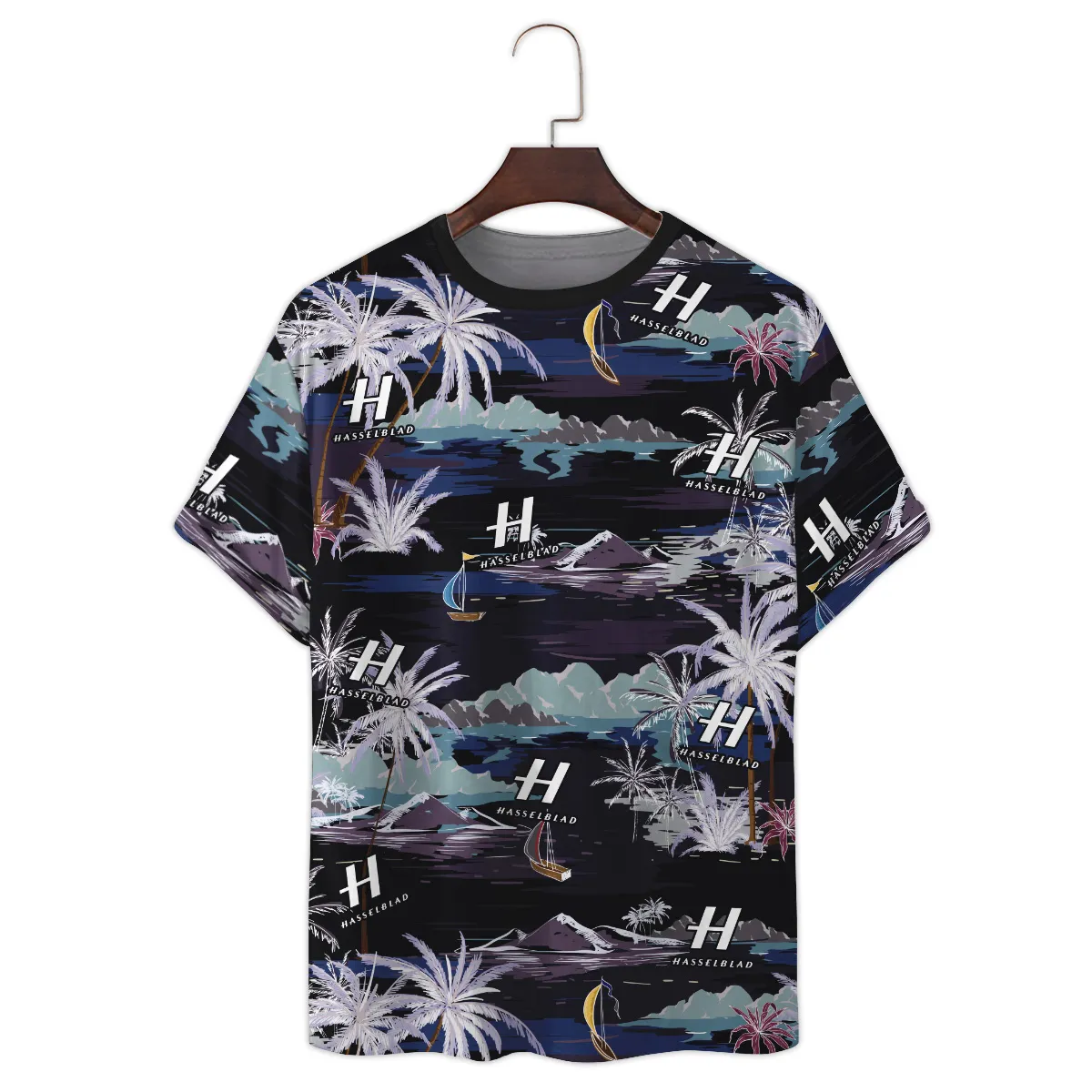 Hasselblad Summer Night Island Pattern Photography Summer Pattern Premium T-Shirt All Over Prints Gift Loves BL1125A18HSBTS