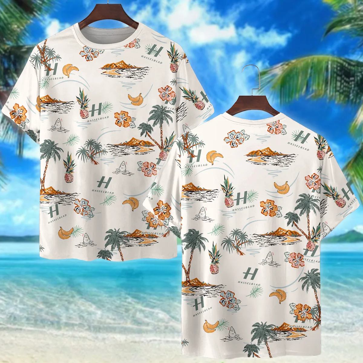 Hasselblad Summer Tropical Fruits Photography Summer Pattern Premium T-Shirt All Over Prints Gift Loves BL1125A51HSBTS