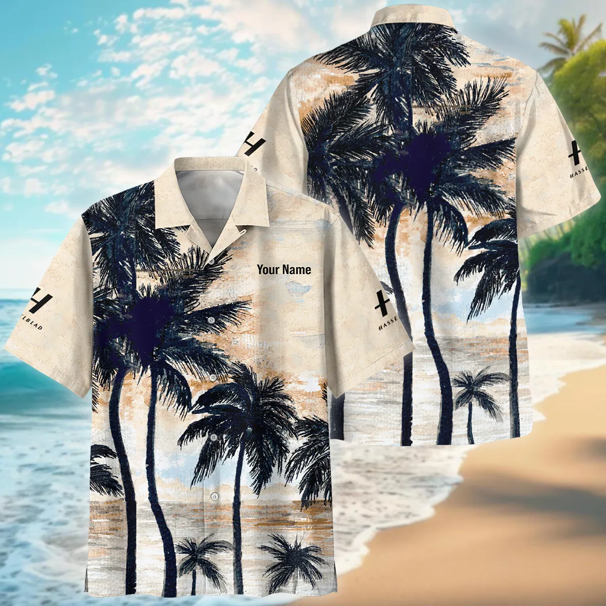 Hasselblad Sunset And Ocean Sea Photography Summer Pattern Oversized Hawaiian Shirt All Over Prints Gift Loves BL1125A48HSBHW