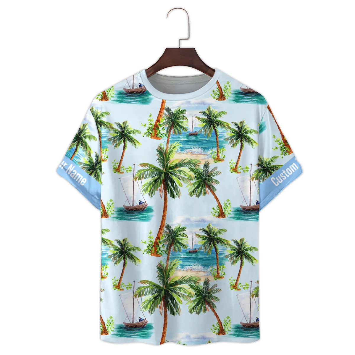 Hasselblad Surfboard Seashore  Cloud Palm Photography Summer Pattern Premium T-Shirt All Over Prints Gift Loves BL1125A36HSBTS