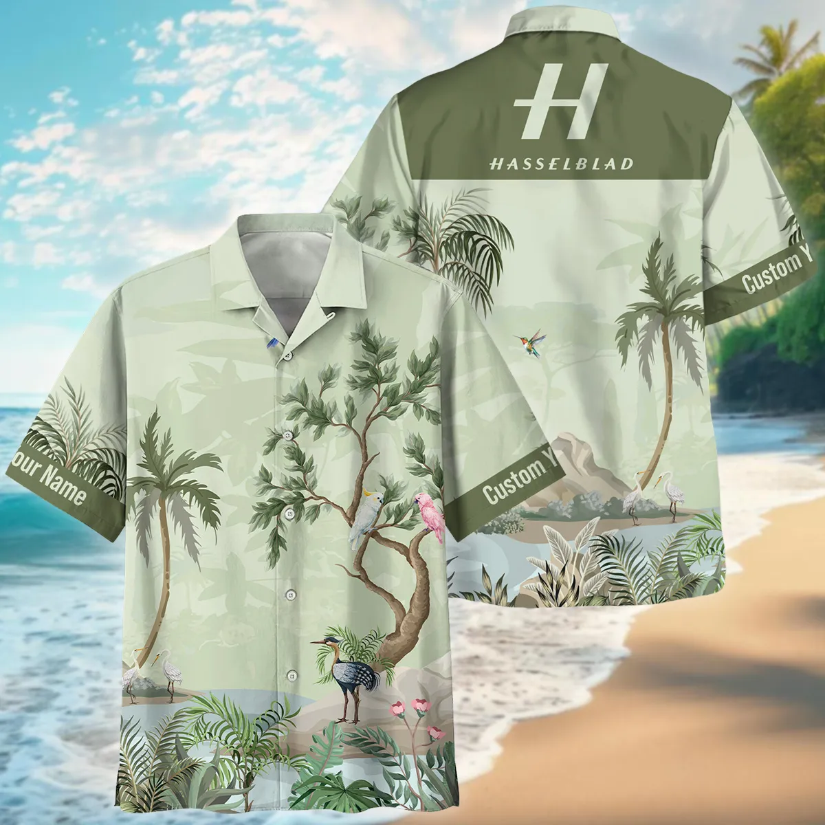 Hasselblad Tropical Garden Watercolor Photography Summer Pattern Oversized Hawaiian Shirt All Over Prints Gift Loves BL1125A56HSBHW
