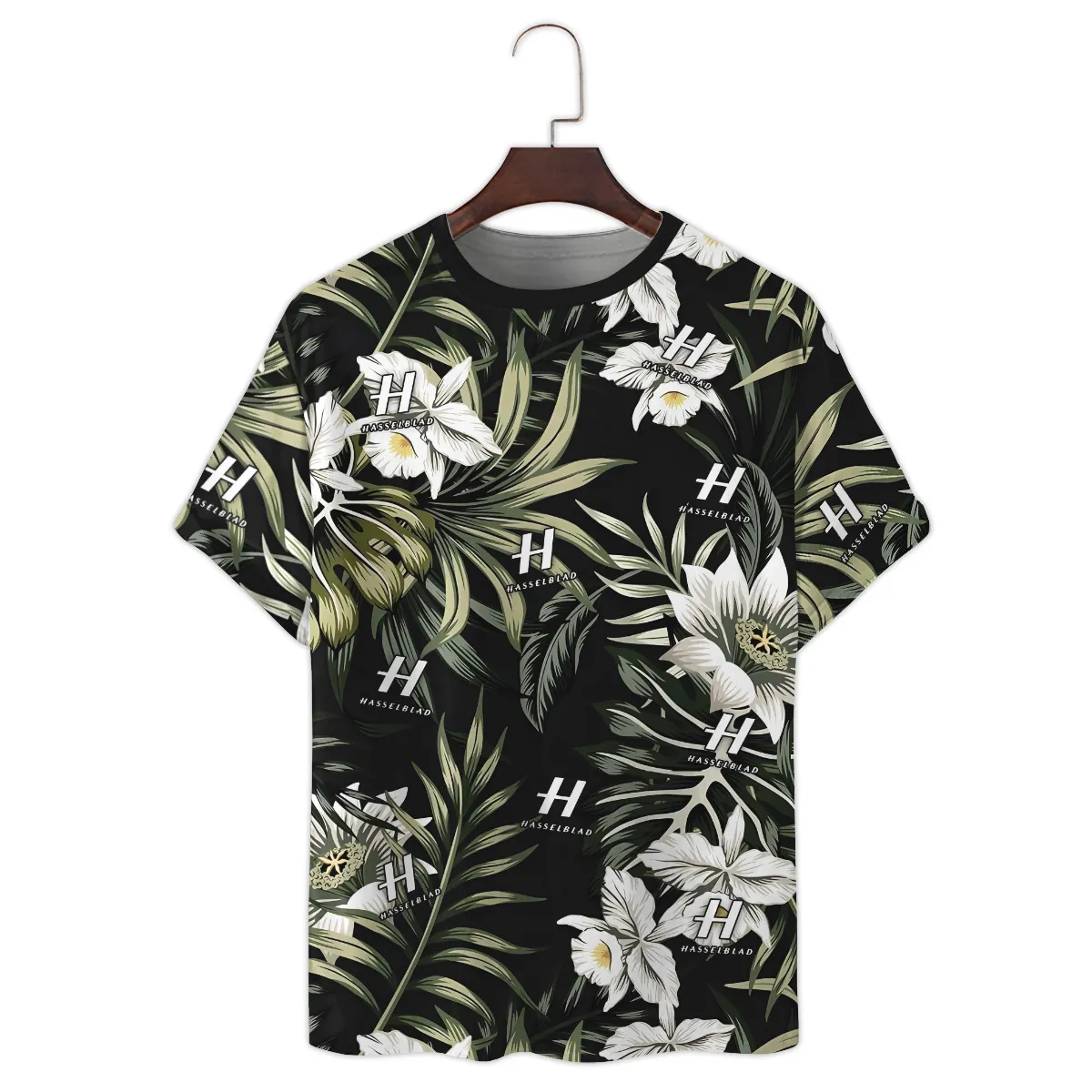 Hasselblad Tropical Palm Leaf Pattern Photography Summer Pattern Premium T-Shirt All Over Prints Gift Loves BL1125A30HSBTS