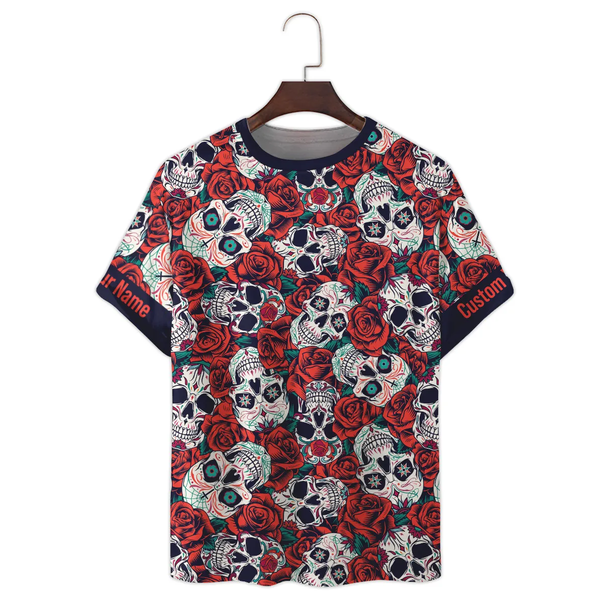 Hasselblad Vintage Skulls And Roses Photography Summer Pattern Premium T-Shirt All Over Prints Gift Loves BL1125A47HSBTS