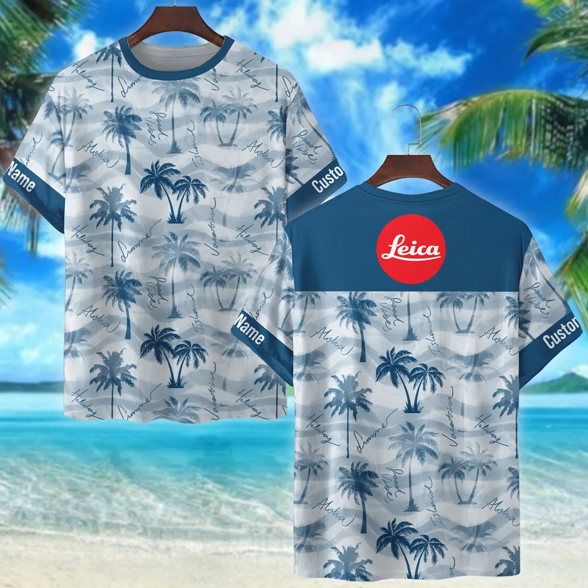 Leica Abstract Digital Watercolor Paint Photography Summer Pattern Premium T-Shirt All Over Prints Gift Loves BL1125A27LCTS