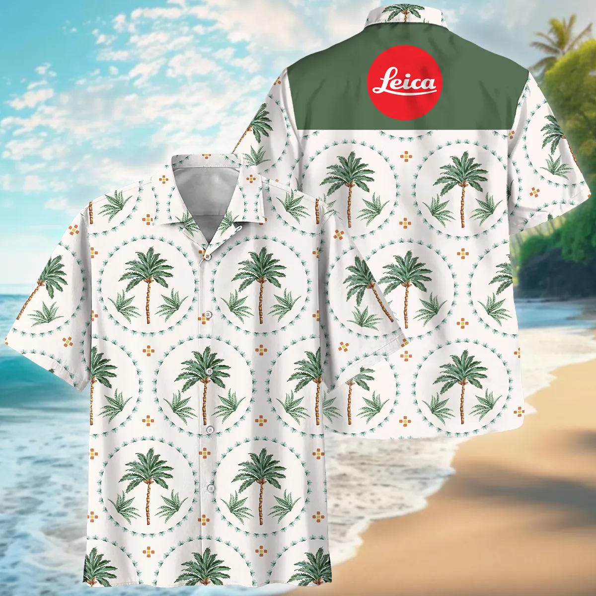Leica Botanical Seamless Pattern Photography Summer Pattern Oversized Hawaiian Shirt All Over Prints Gift Loves BL1125A40LCHW