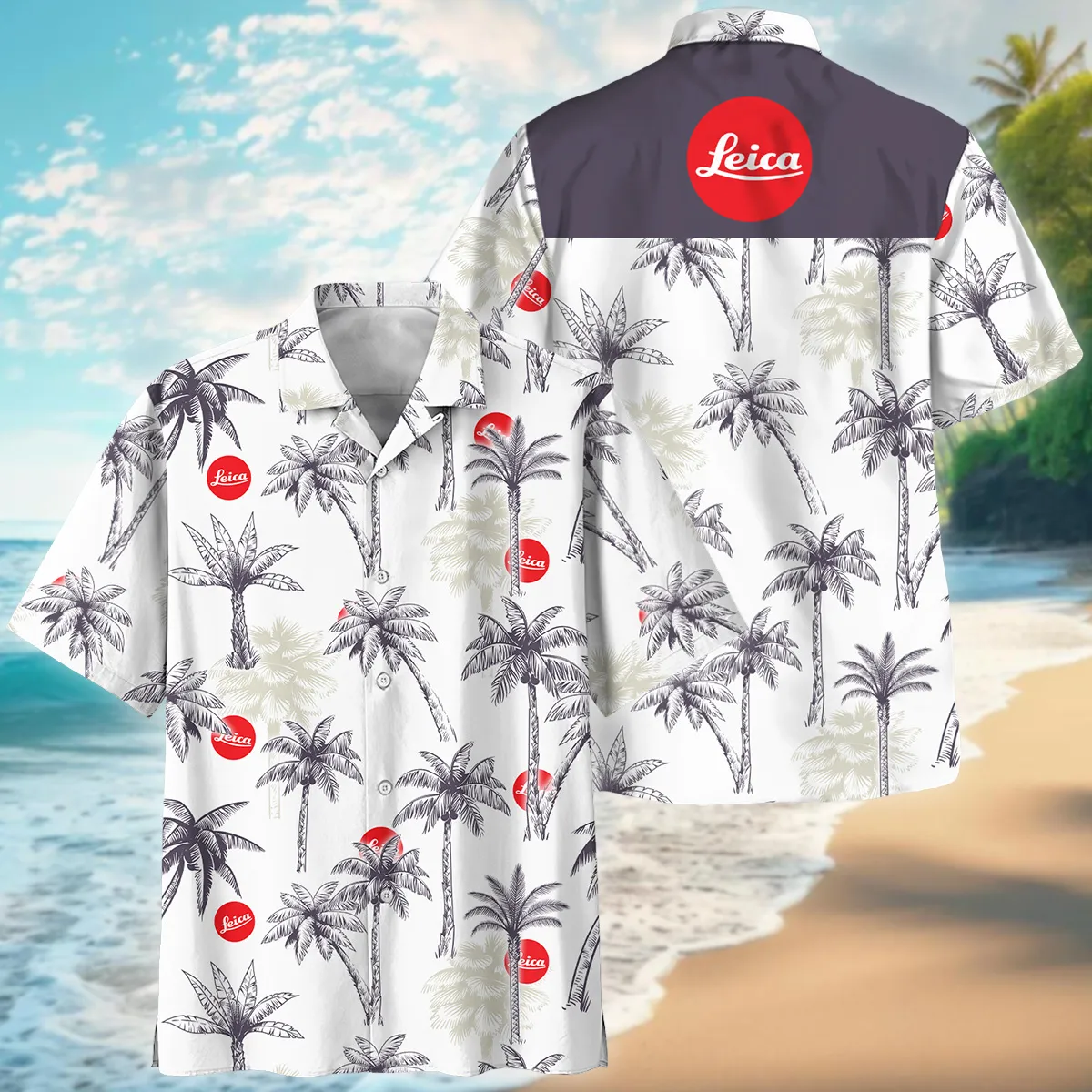 Leica Exotic Nature Palm Trees Photography Summer Pattern Oversized Hawaiian Shirt All Over Prints Gift Loves BL1125A21LCHW