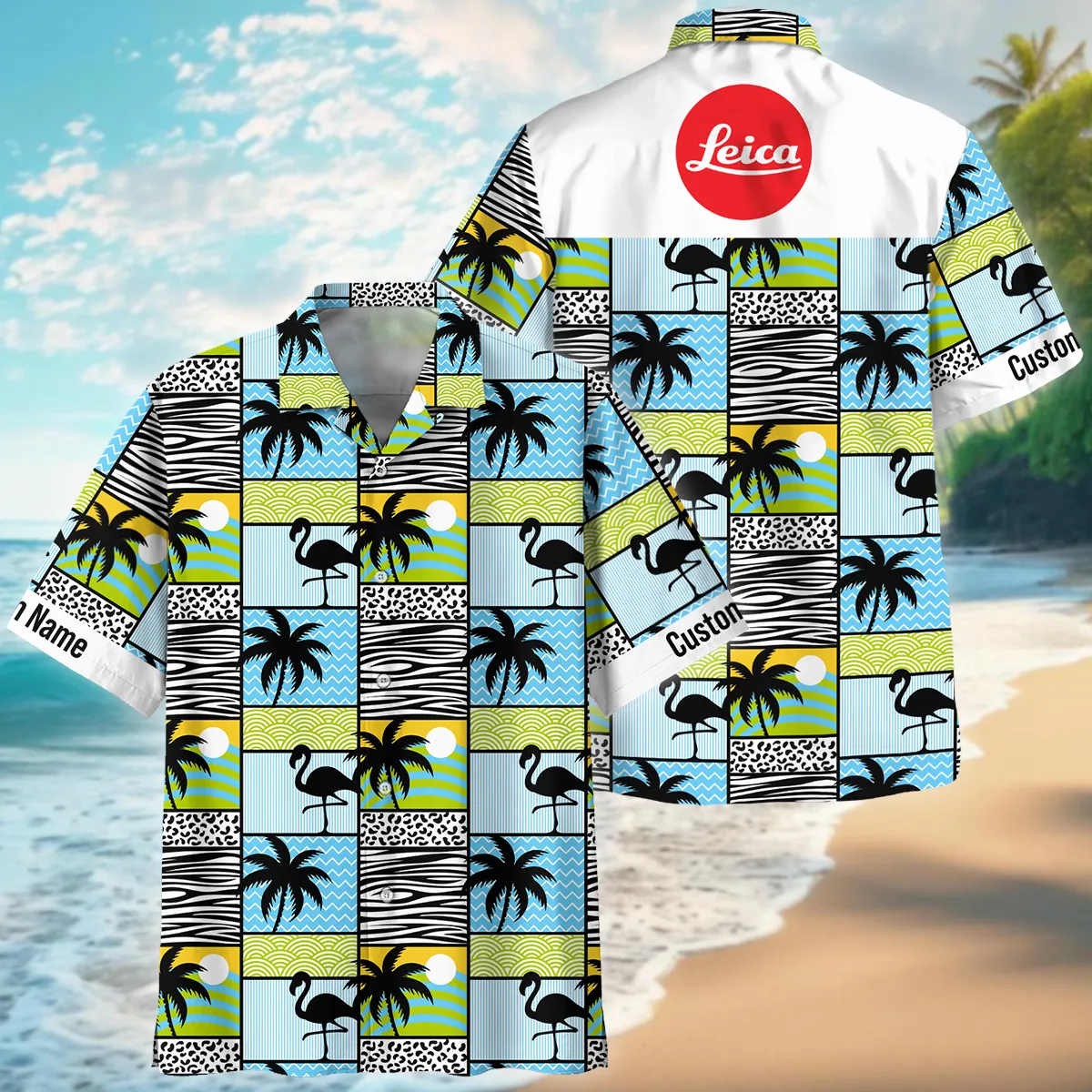 Leica Flamingos And Palms Photography Summer Pattern Oversized Hawaiian Shirt All Over Prints Gift Loves BL1125A9LCHW