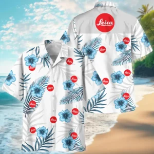 Leica Hibiscus Palm Leaves Photography Summer Pattern Oversized Hawaiian Shirt All Over Prints Gift Loves BL1125A4LCHW