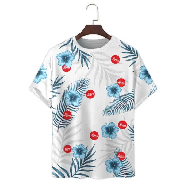 Leica Hibiscus Palm Leaves Photography Summer Pattern Premium T-Shirt All Over Prints Gift Loves BL1125A4LCTS