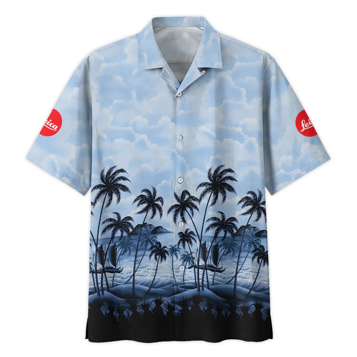 Leica Island Palm And Cloud Photography Summer Pattern Oversized Hawaiian Shirt All Over Prints Gift Loves BL1125A11LCHW
