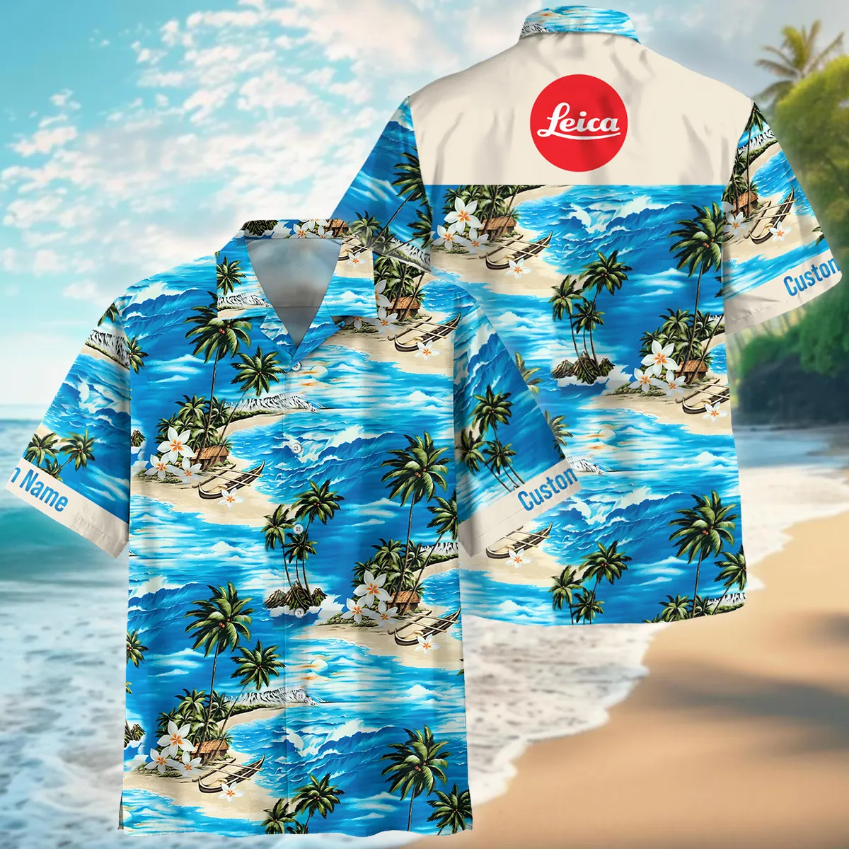 Leica Island Palm Trees On The Sea Photography Summer Pattern Oversized Hawaiian Shirt All Over Prints Gift Loves BL1125A7LCHW