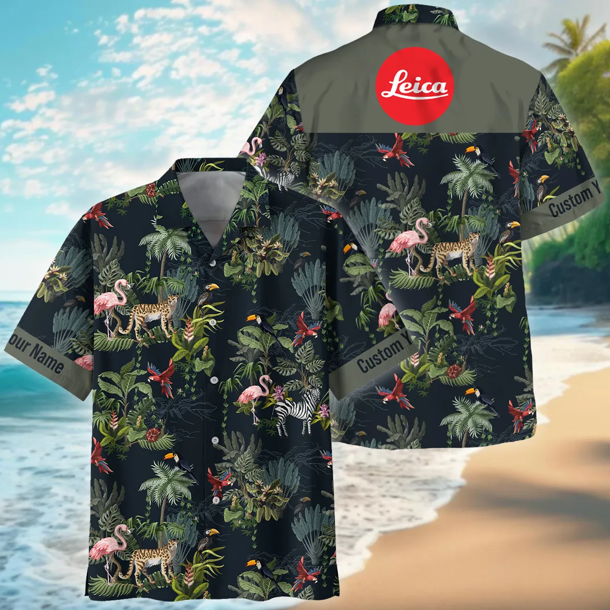 Leica Jungle Animals Pattern Photography Summer Pattern Oversized Hawaiian Shirt All Over Prints Gift Loves BL1125A62LCHW