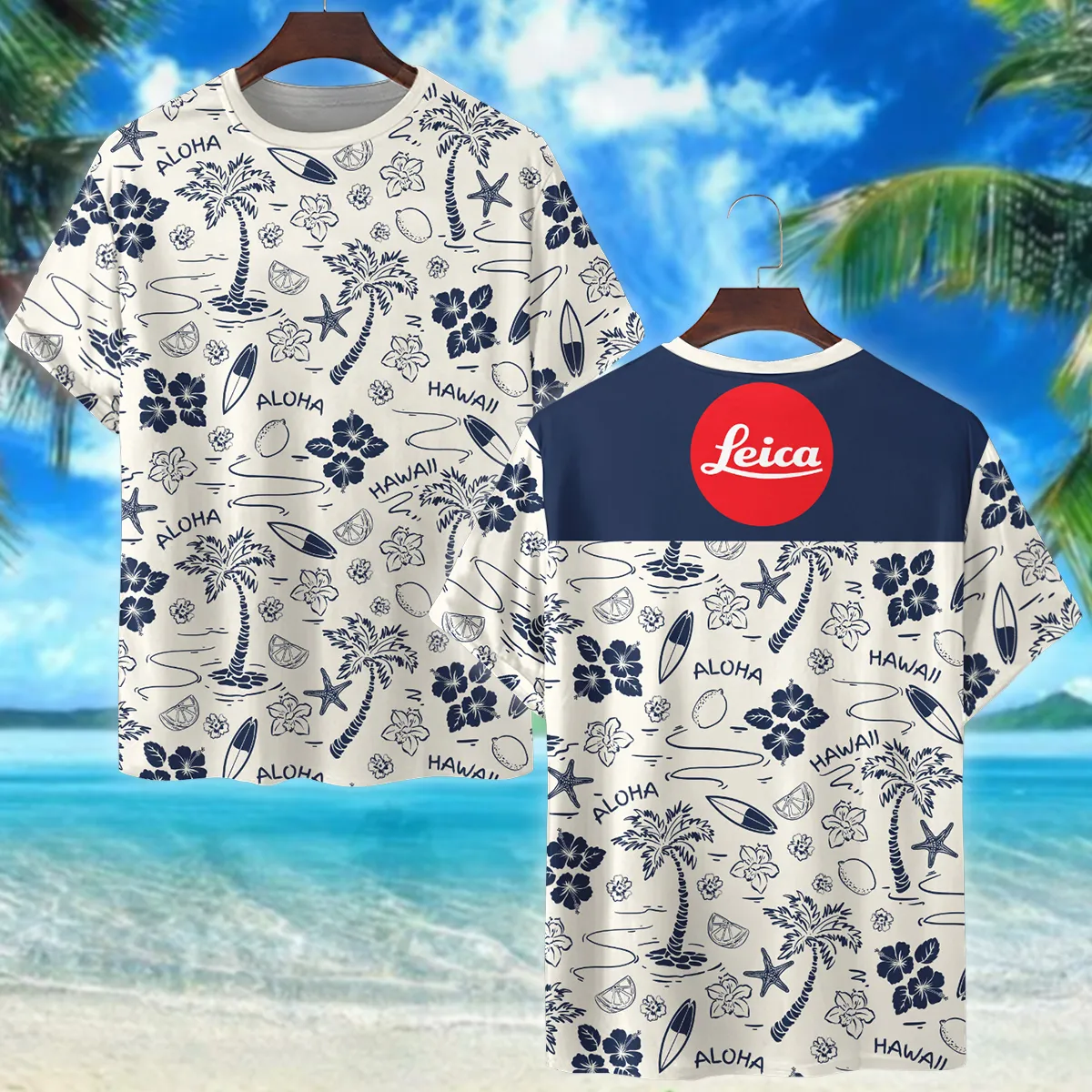 Leica Ocean And Sail Boat Photography Summer Pattern Premium T-Shirt All Over Prints Gift Loves BL1125A52LCTS