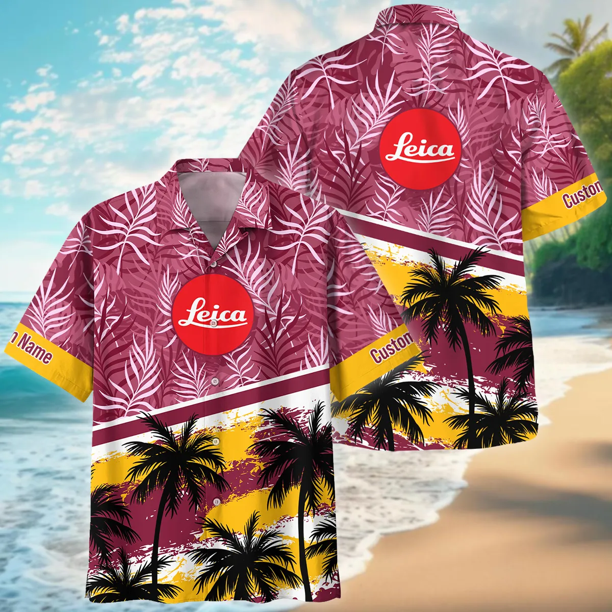 Leica Palm And Monstera Leaves Photography Summer Pattern Oversized Hawaiian Shirt All Over Prints Gift Loves BL1125A15LCHW