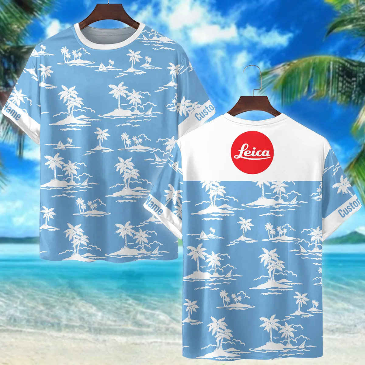 Leica Palm Trees Island Photography Summer Pattern Premium T-Shirt All Over Prints Gift Loves BL1125A5LCTS