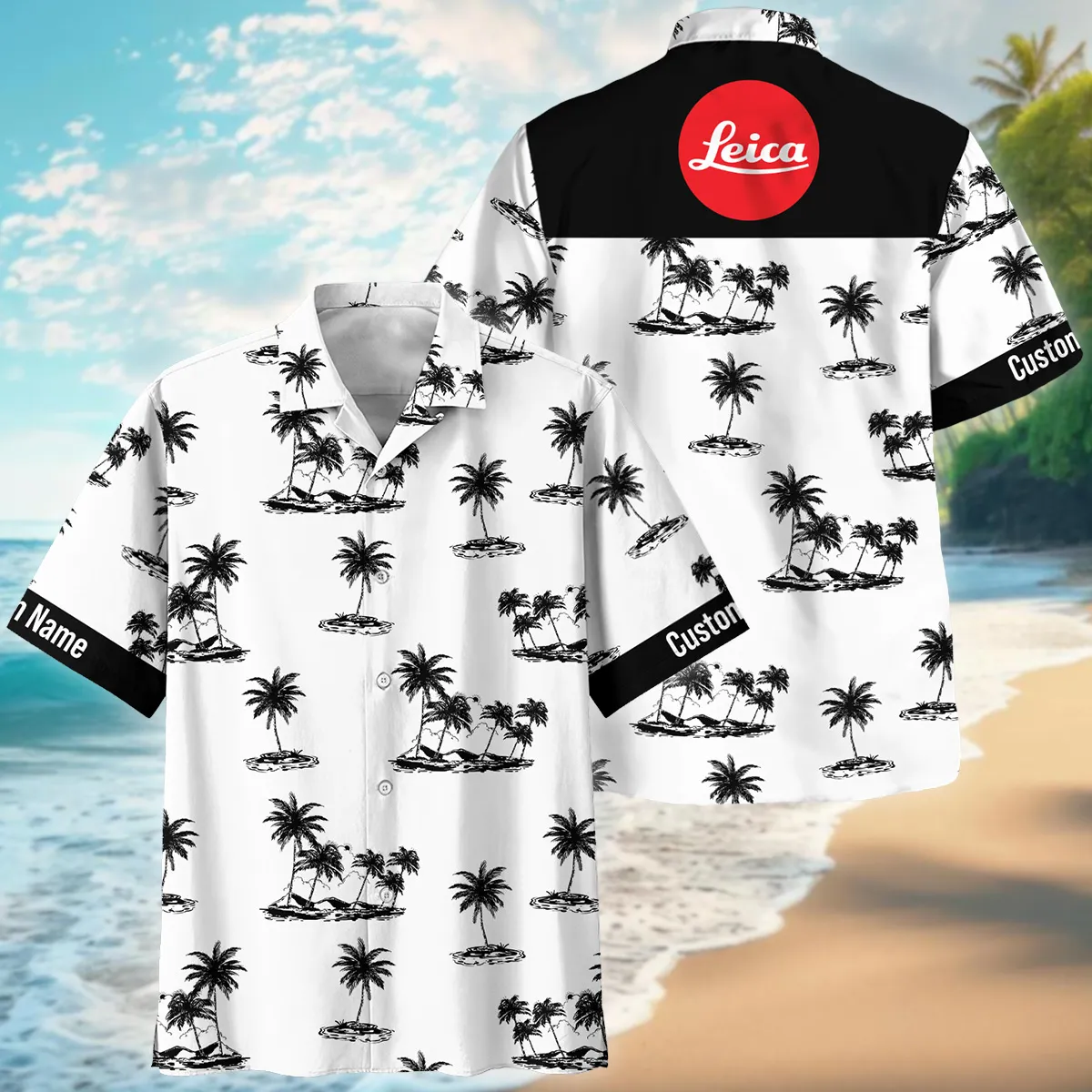 Leica Palm Trees Mountain Sun Photography Summer Pattern Oversized Hawaiian Shirt All Over Prints Gift Loves BL1125A6LCHW