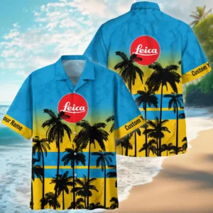 Leica Palm Trees Pattern Hawaiian Photography Summer Pattern Oversized Hawaiian Shirt All Over Prints Gift Loves BL1125A33LCHW