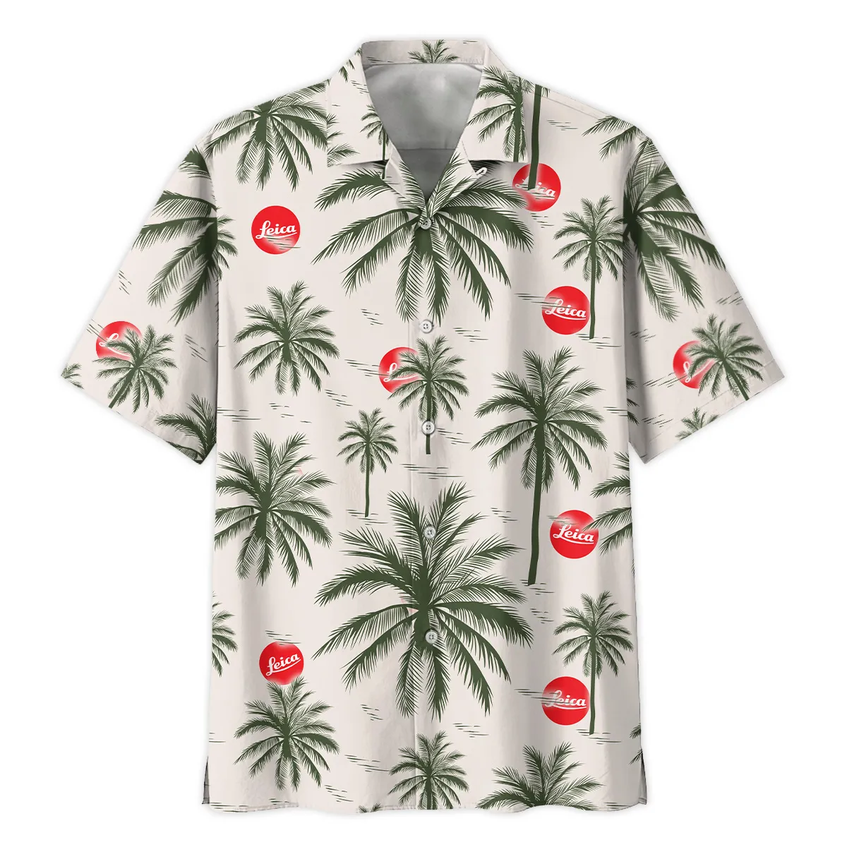 Leica Pattern With Green Palms Photography Summer Pattern Oversized Hawaiian Shirt All Over Prints Gift Loves BL1125A22LCHW