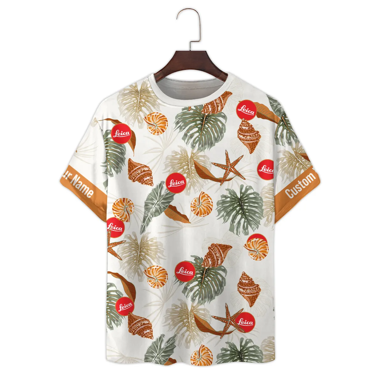 Leica Sea Star And Seashell Photography Summer Pattern Premium T-Shirt All Over Prints Gift Loves BL1125A57LCTS