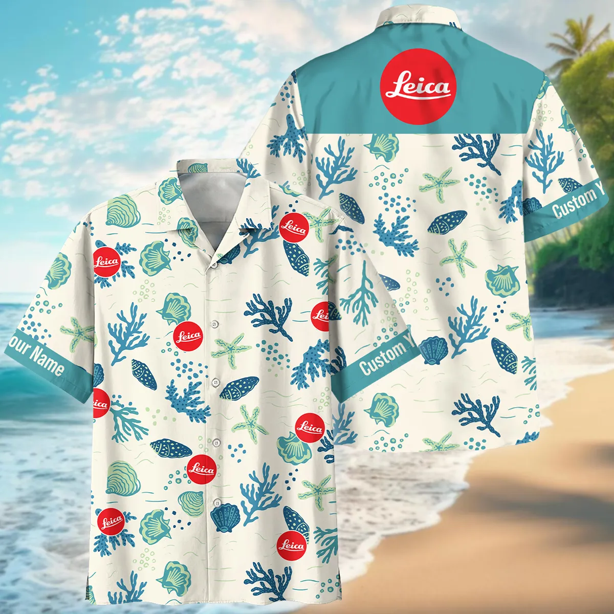 Leica Shells Coral Bubbles Photography Summer Pattern Oversized Hawaiian Shirt All Over Prints Gift Loves BL1125A58LCHW