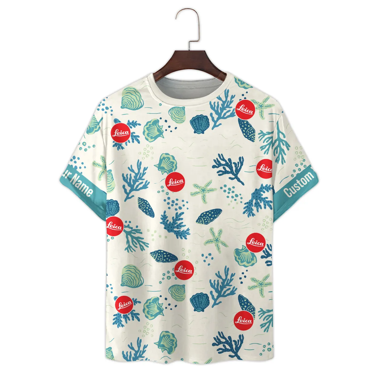 Leica Shells Coral Bubbles Photography Summer Pattern Premium T-Shirt All Over Prints Gift Loves BL1125A58LCTS