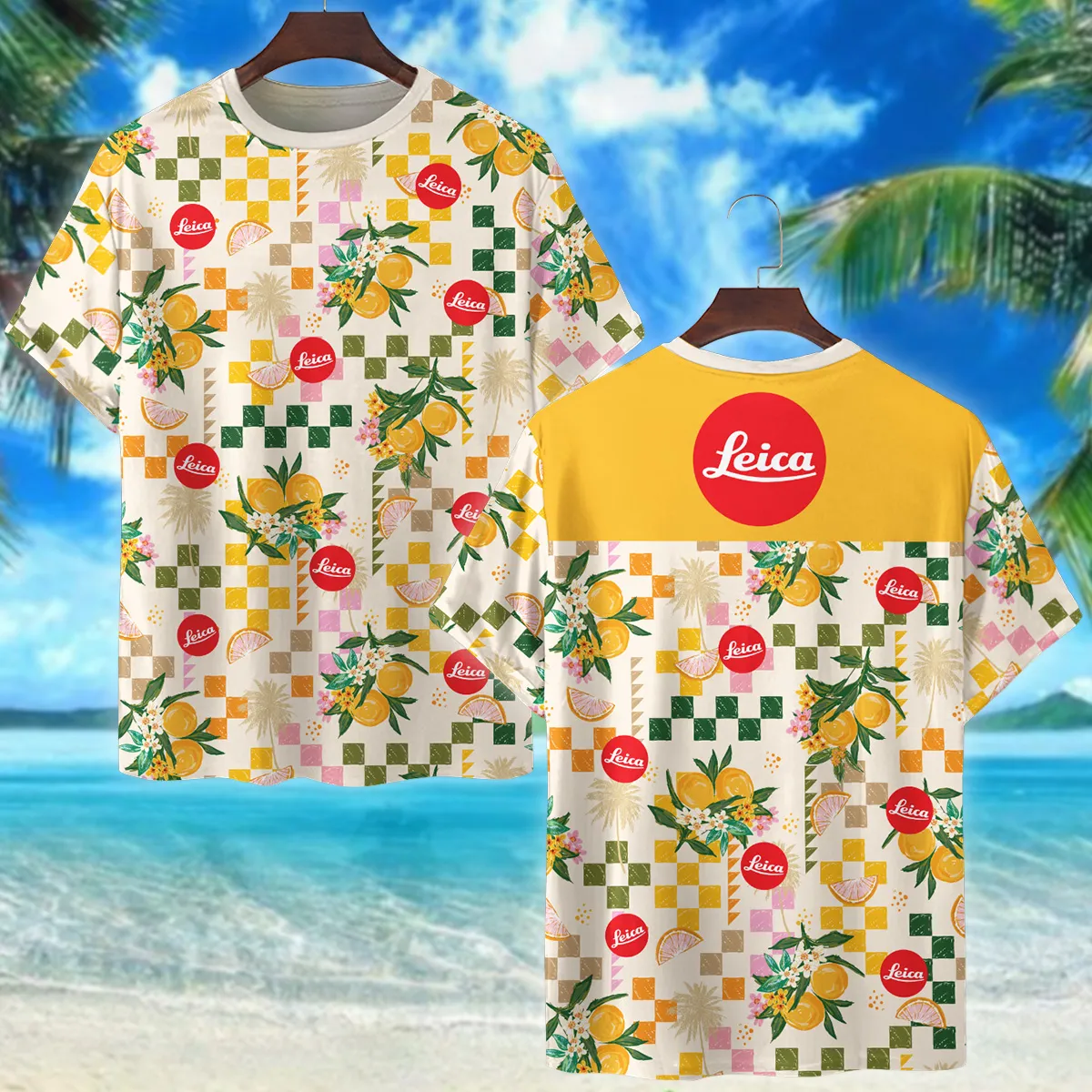 Leica Summer Fruit Pattern Photography Summer Pattern Premium T-Shirt All Over Prints Gift Loves BL1125A8LCTS