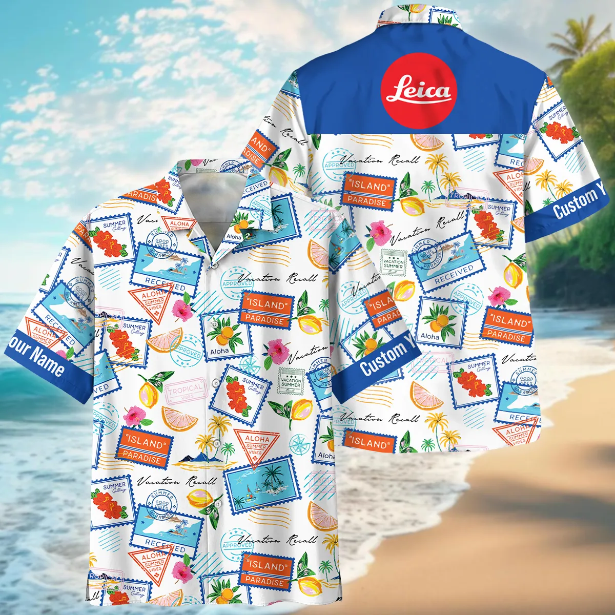 Leica Summer Vacation Stamp Photography Summer Pattern Oversized Hawaiian Shirt All Over Prints Gift Loves BL1125A49LCHW