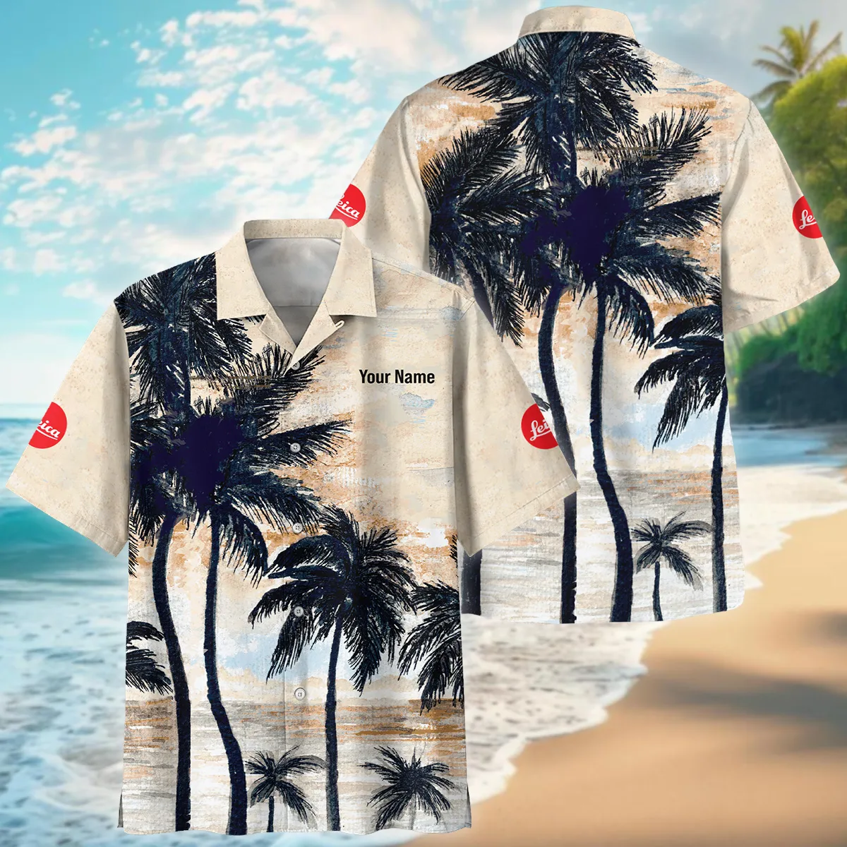Leica Sunset And Ocean Sea Photography Summer Pattern Oversized Hawaiian Shirt All Over Prints Gift Loves BL1125A48LCHW