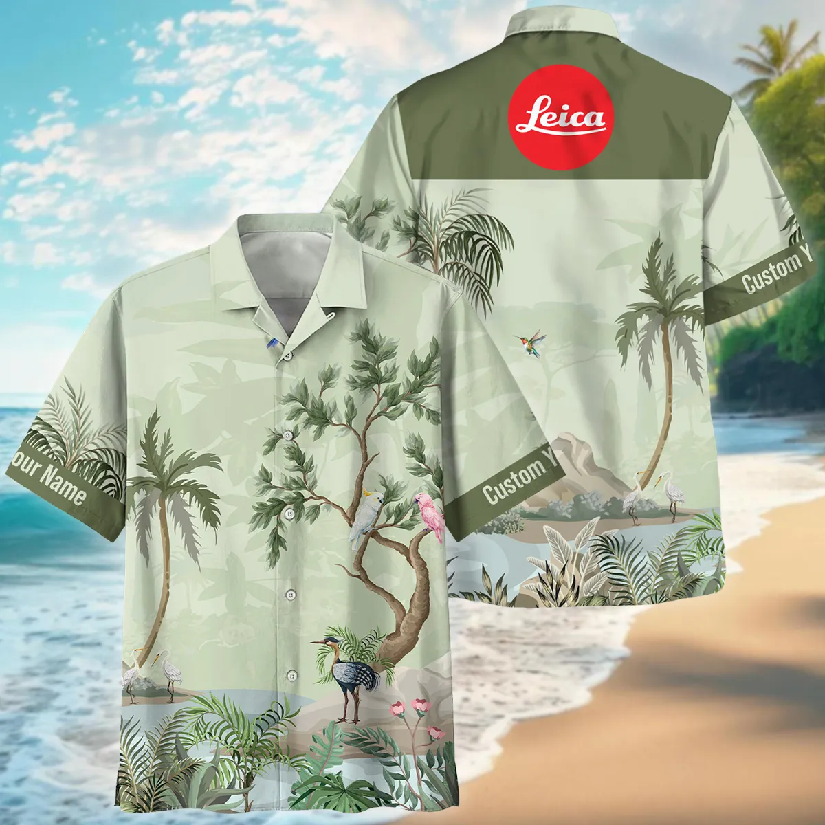 Leica Tropical Garden Watercolor Photography Summer Pattern Oversized Hawaiian Shirt All Over Prints Gift Loves BL1125A56LCHW