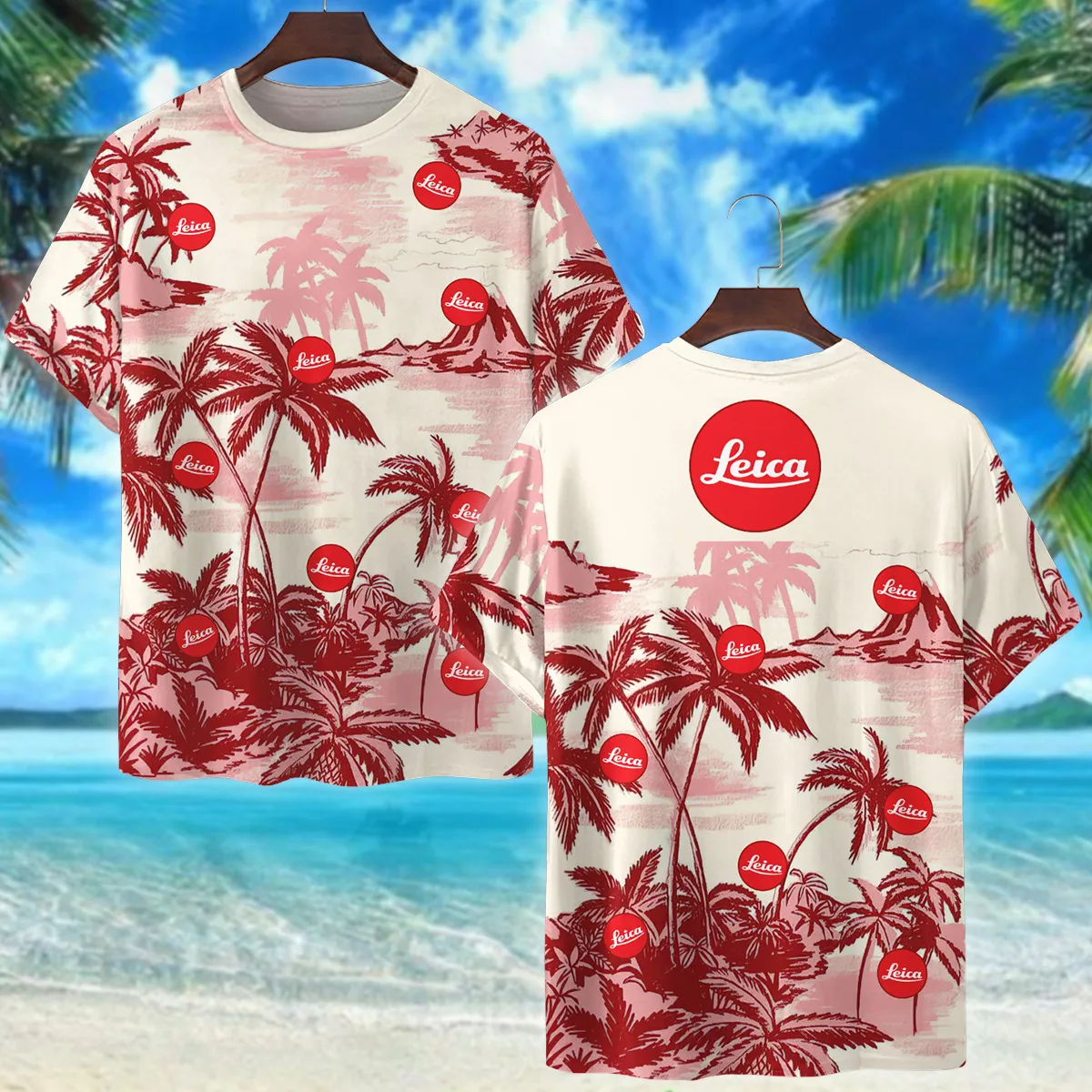 Leica Tropical Island Photography Summer Pattern Premium T-Shirt All Over Prints Gift Loves BL1125A3LCTS
