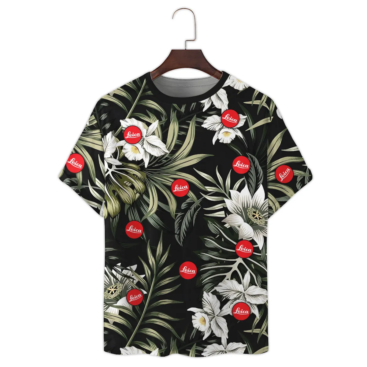 Leica Tropical Palm Leaf Pattern Photography Summer Pattern Premium T-Shirt All Over Prints Gift Loves BL1125A30LCTS