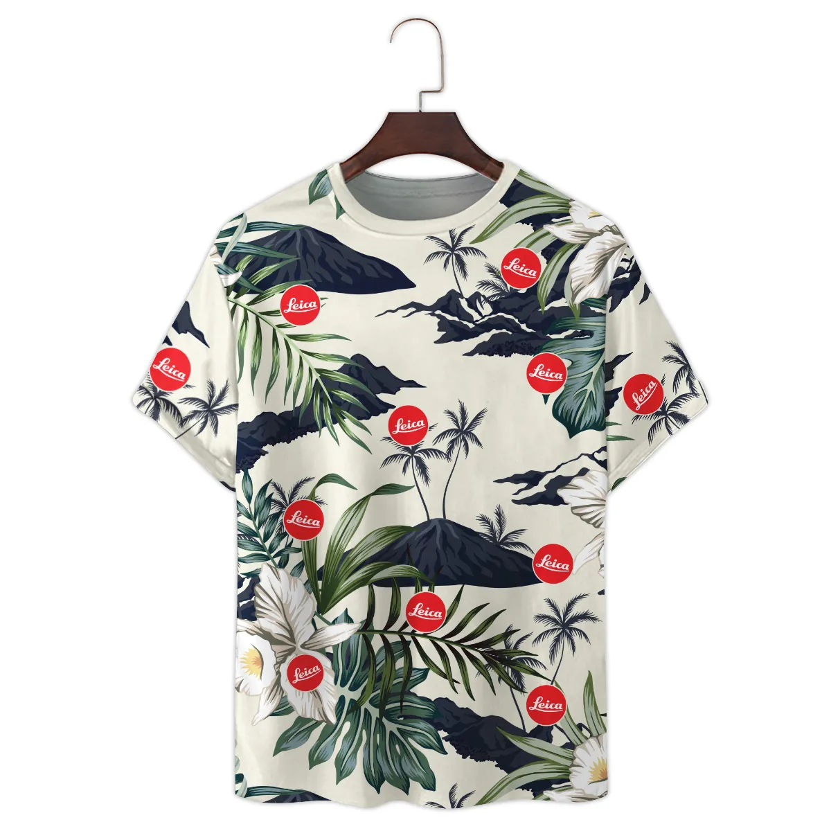 Leica Tropical Palm Leaves Floral Photography Summer Pattern Premium T-Shirt All Over Prints Gift Loves BL1125A31LCTS