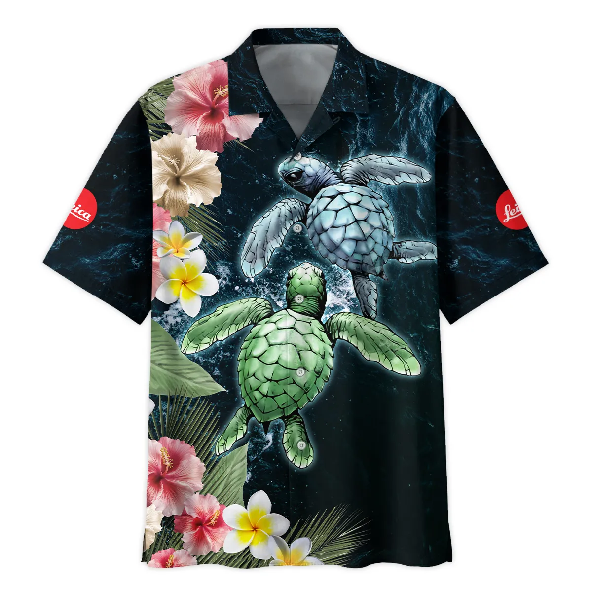 Leica Turtle Dance With Flower Photography Summer Pattern Oversized Hawaiian Shirt All Over Prints Gift Loves BL1125A60LCHW