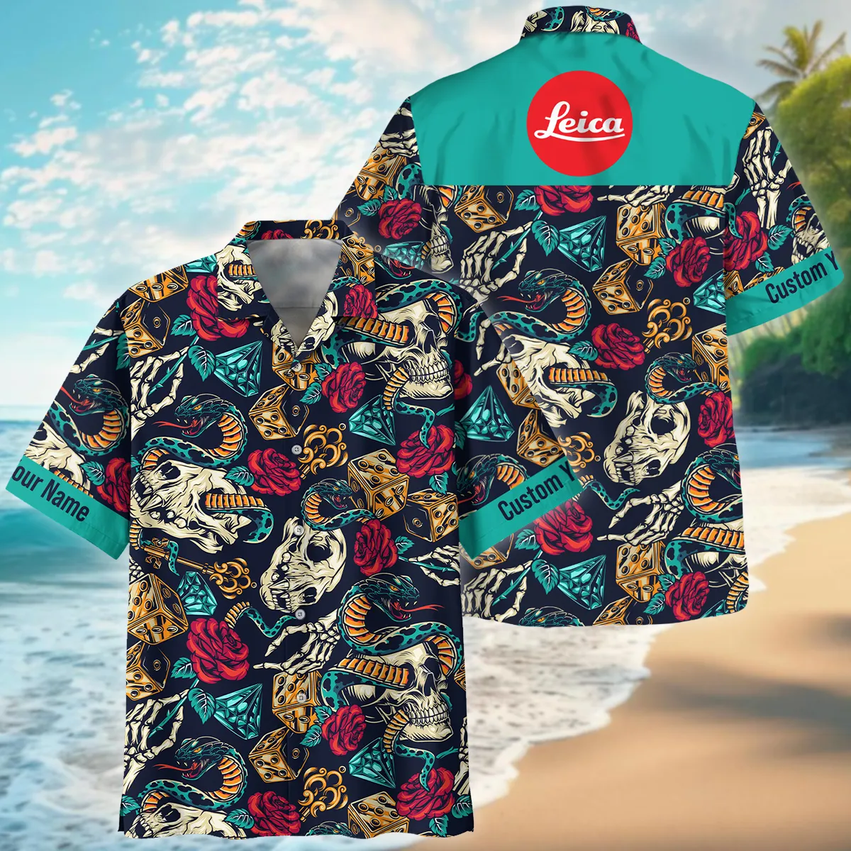 Leica Vintage Tattoos Colorful Photography Summer Pattern Oversized Hawaiian Shirt All Over Prints Gift Loves BL1125A46LCHW