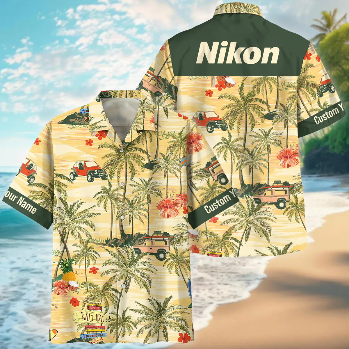 Nikon Car and Spring Floral Photography Summer Pattern Oversized Hawaiian Shirt All Over Prints Gift Loves BL1125A50NKHW