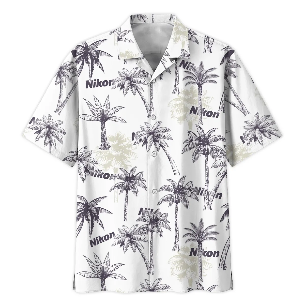 Nikon Exotic Nature Palm Trees Photography Summer Pattern Oversized Hawaiian Shirt All Over Prints Gift Loves BL1125A21NKHW