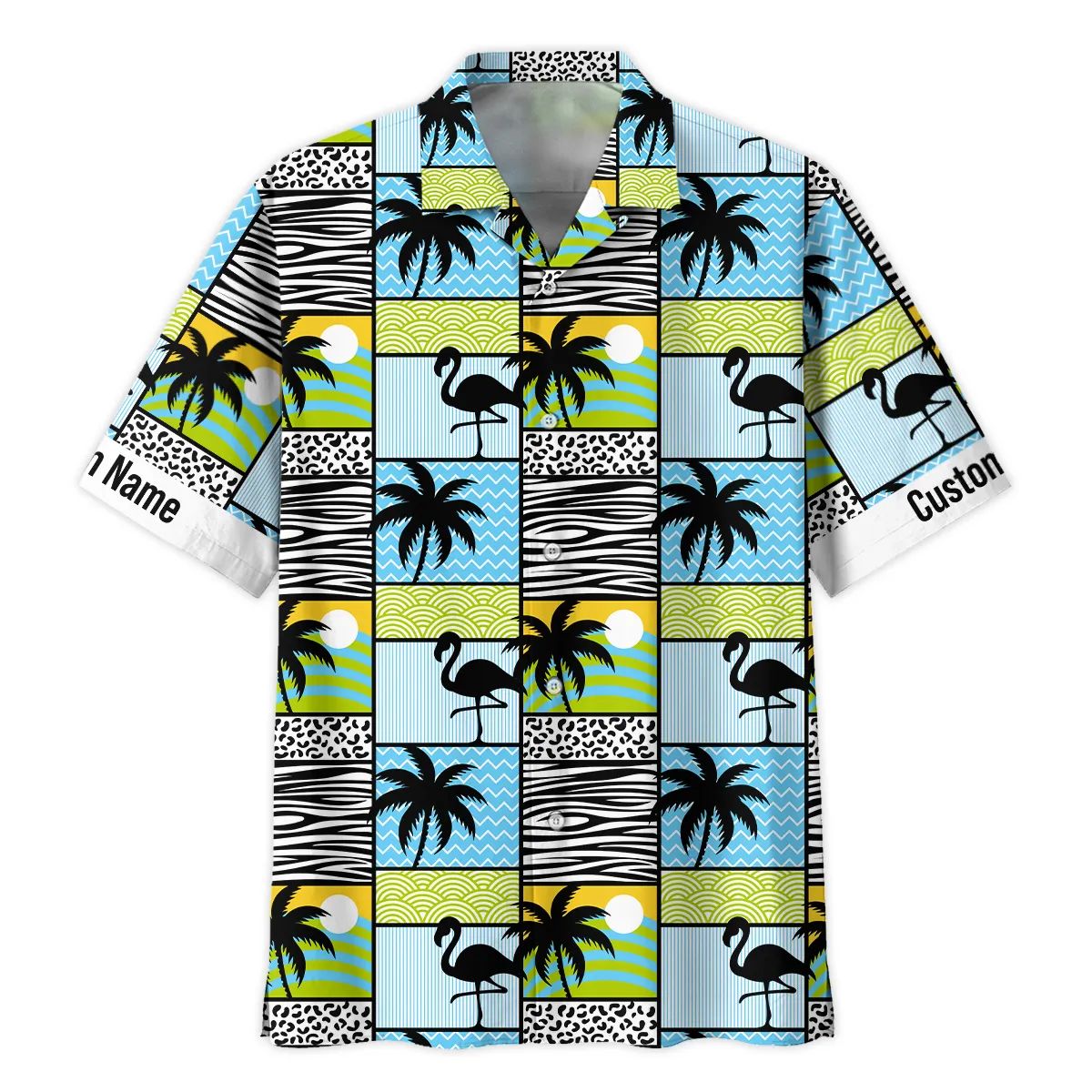 Nikon Flamingos And Palms Photography Summer Pattern Oversized Hawaiian Shirt All Over Prints Gift Loves BL1125A9NKHW