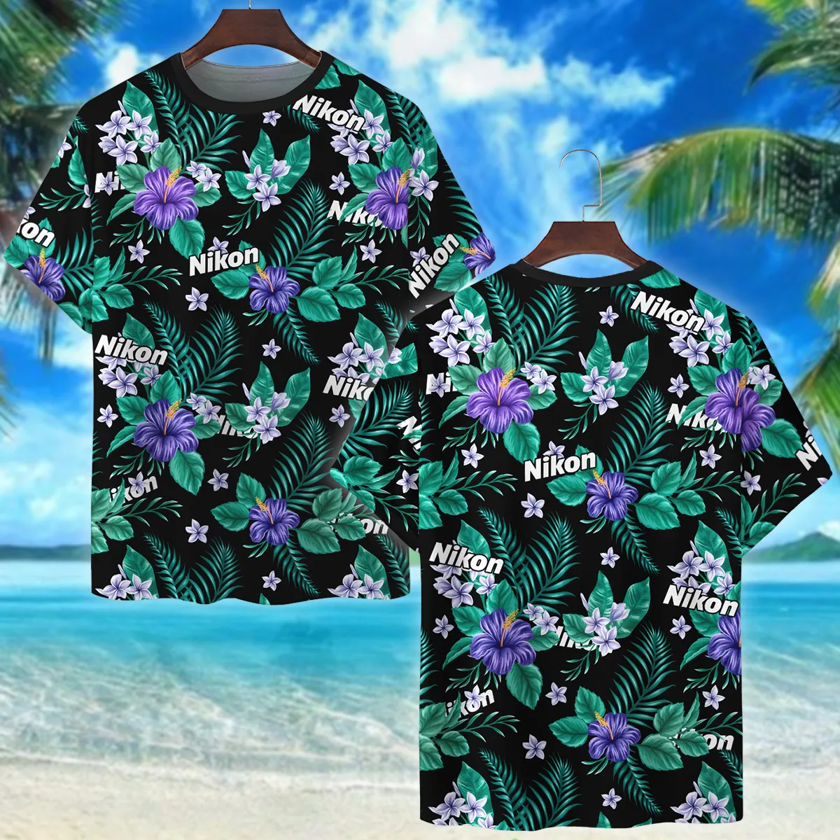 Nikon Floral Summer Pattern Photography Summer Pattern Premium T-Shirt All Over Prints Gift Loves BL1125A19NKTS