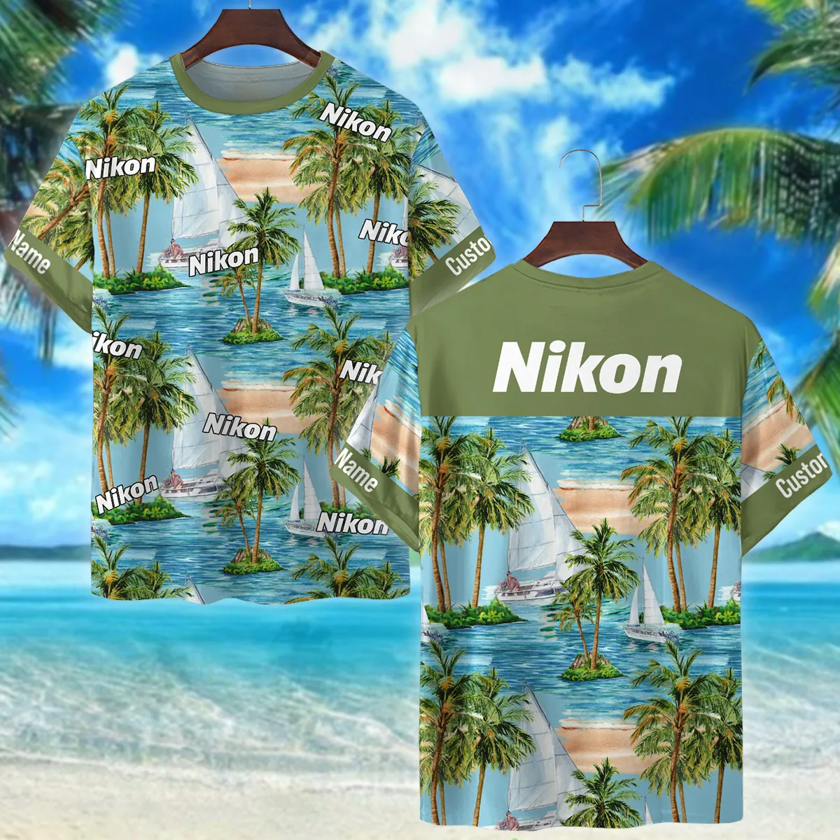 Hasselblad Surfboard Seashore  Cloud Palm Photography Summer Pattern Oversized Hawaiian Shirt All Over Prints Gift Loves BL1125A36HSBHW